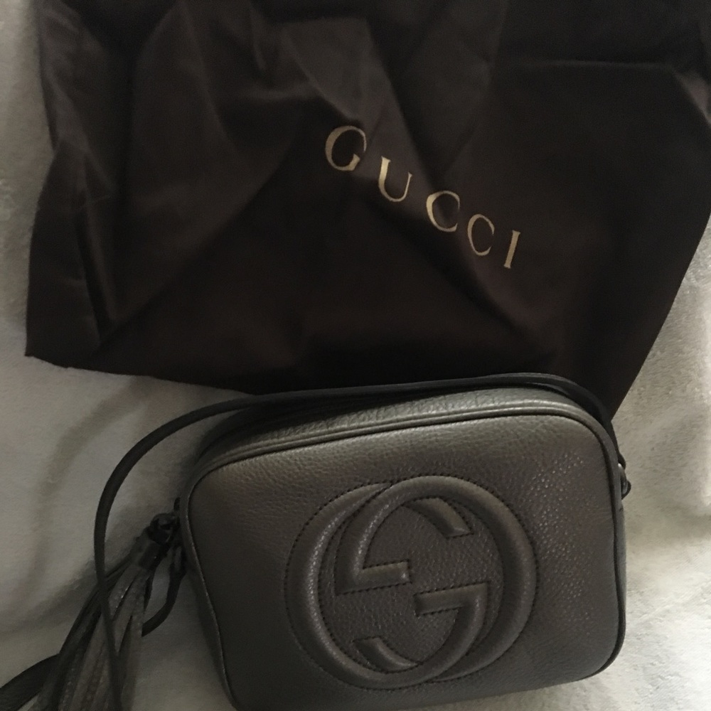 Authentic Gucci Soho leather disco bag.
